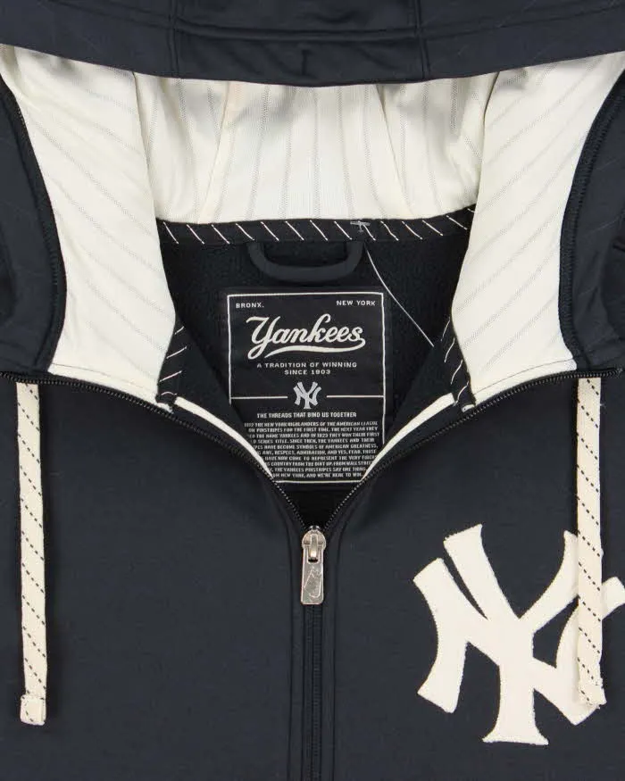 Vintage Nike N.Y Yankees Therma-Fit MLB Full-Zip Hoodie - L sold by Rokit product image thumbnail 5