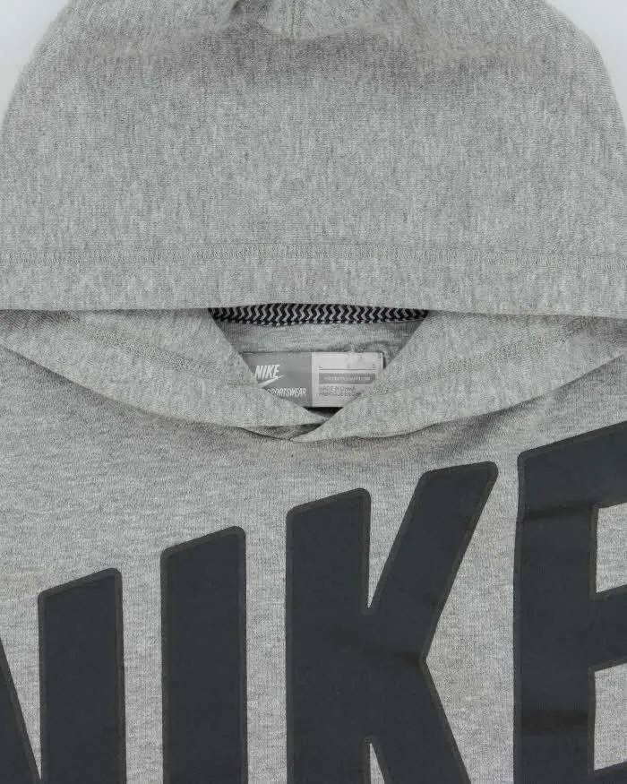 Vintage Y2K 00s Nike Marl Grey Heavyweight Pullover Hoodie - M sold by Rokit product image thumbnail 5