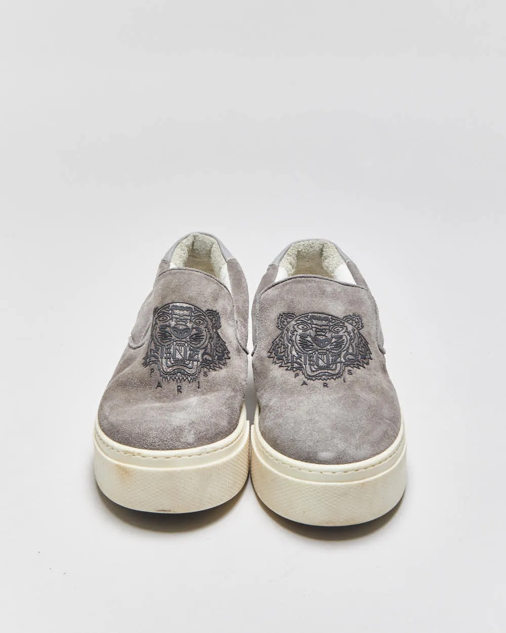 Kenzo Tiger Grey Suede Women's Platform Slip-On Trainers - UK5 sold by Rokit product image thumbnail 3