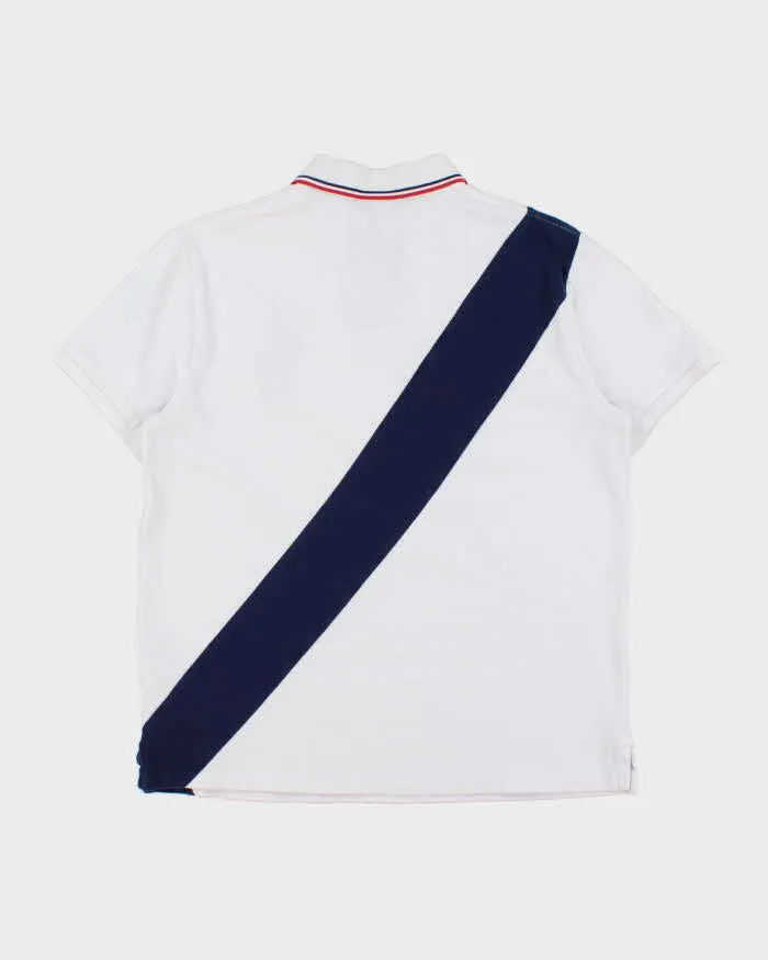 Vintage Polo Ralph Lauren Striped Big Pony Custom Slim Fit Short Sleeve Polo Shirt - L sold by Rokit product image thumbnail 2
