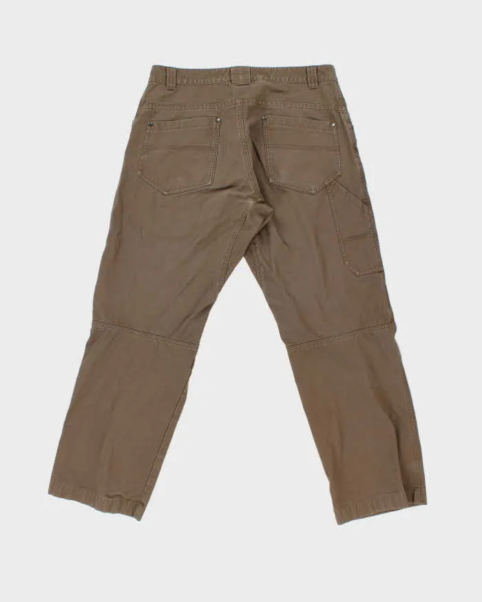 Vintage Y2K 00s Arc'teryx Brown Low Rise Cotton Canvas Relaxed Straight Leg Climbing Trousers - W34 L30 sold by Rokit product image thumbnail 2