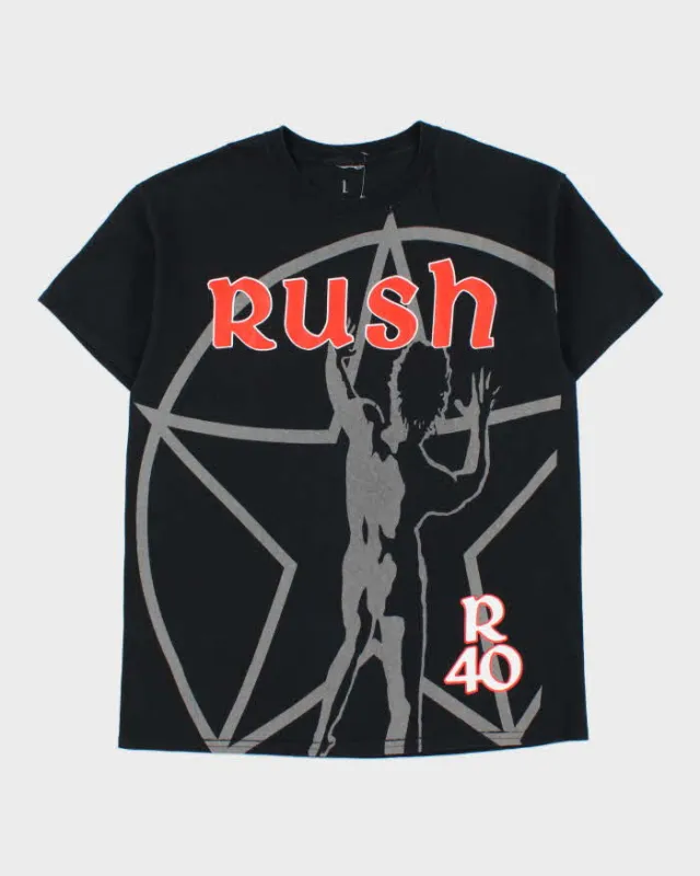 Vintage Rush 2015 Tour Celebrating 40 Years Heavyweight Crewneck T-Shirt - L made by Rokit