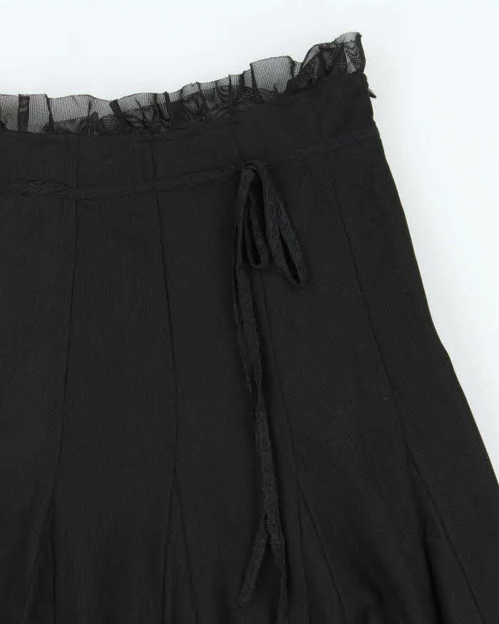 Vintage 1990s Mario Serrani Lined Mesh Floaty Skirt - M sold by Rokit product image thumbnail 3