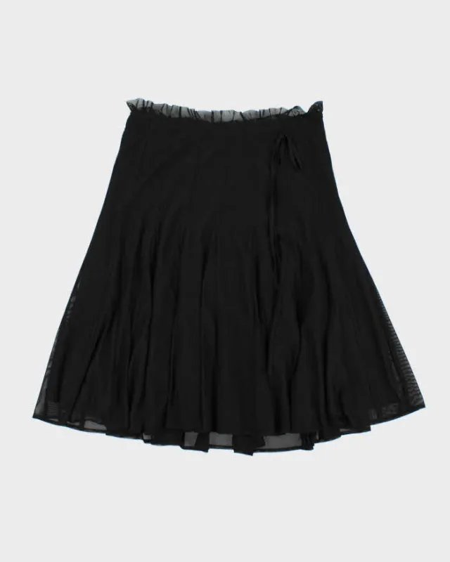 Vintage 1990s Mario Serrani Lined Mesh Floaty Skirt - M made by Rokit