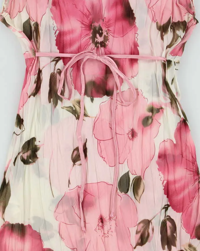 Vintage Y2k 2000s Sakura Crinkle Mesh Top - M sold by Rokit product image thumbnail 4