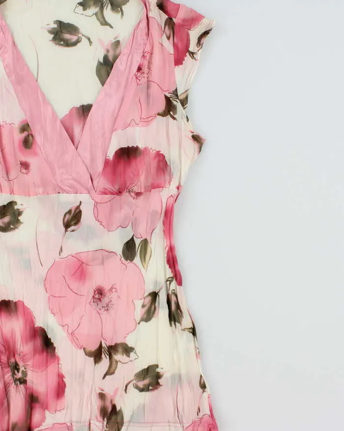 Vintage Y2k 2000s Sakura Crinkle Mesh Top - M sold by Rokit product image thumbnail 3