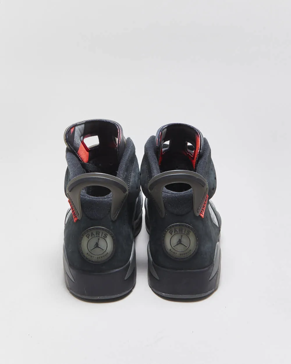 2019 Nike Air Jordan 6 Retro x Paris Saint Germain PSG Iron Grey Suede Trainers - UK8.5 sold by Rokit product image thumbnail 4