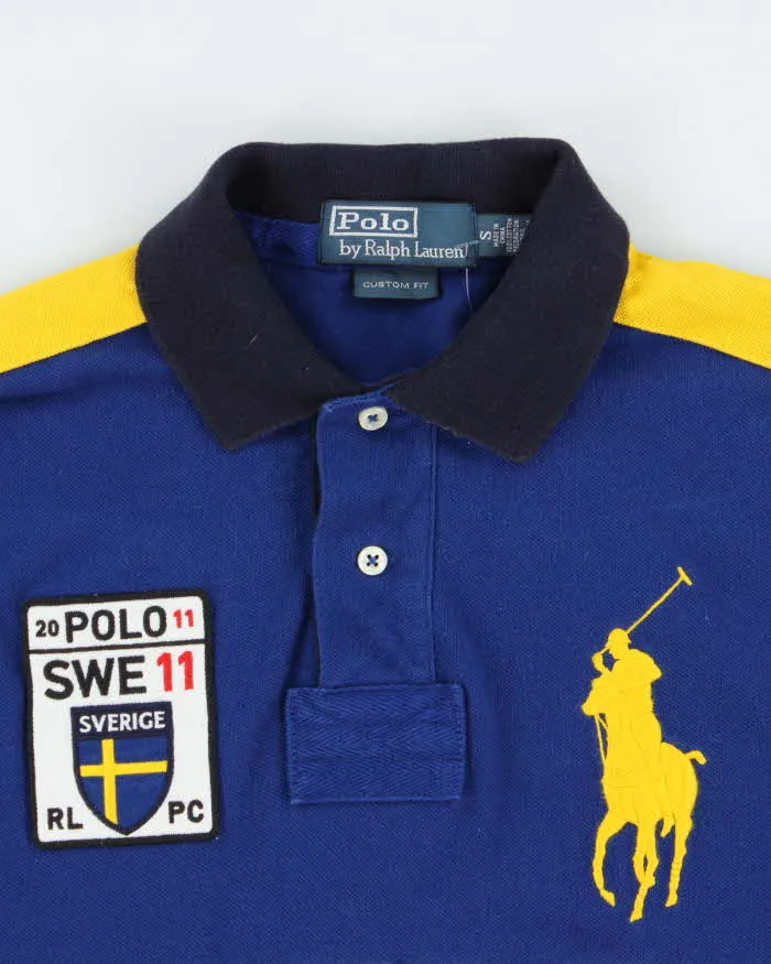 Vintage Y2K 00s Polo Ralph Lauren Sweden Big Pony #10 Custom Slim Short Sleeve Polo Shirt - S sold by Rokit product image thumbnail 5