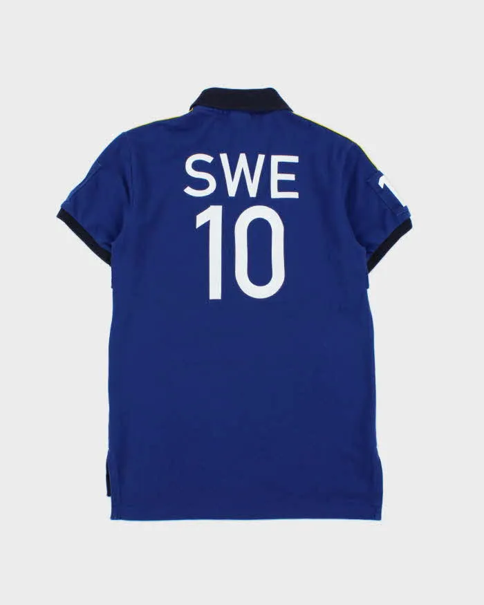 Vintage Y2K 00s Polo Ralph Lauren Sweden Big Pony #10 Custom Slim Short Sleeve Polo Shirt - S sold by Rokit product image thumbnail 2