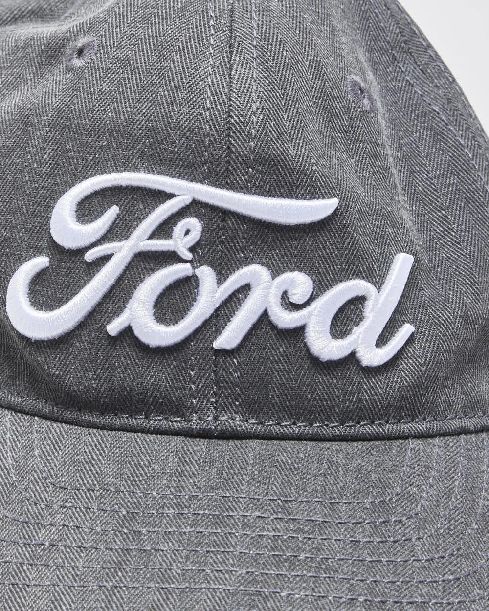 Vintage Ford Racing Embroidered Denim Leather Strap Baseball Cap - OS sold by Rokit product image thumbnail 3