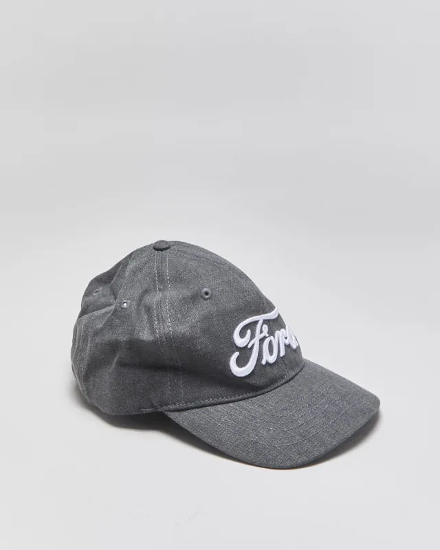 Vintage Ford Racing Embroidered Denim Leather Strap Baseball Cap - OS made by Rokit