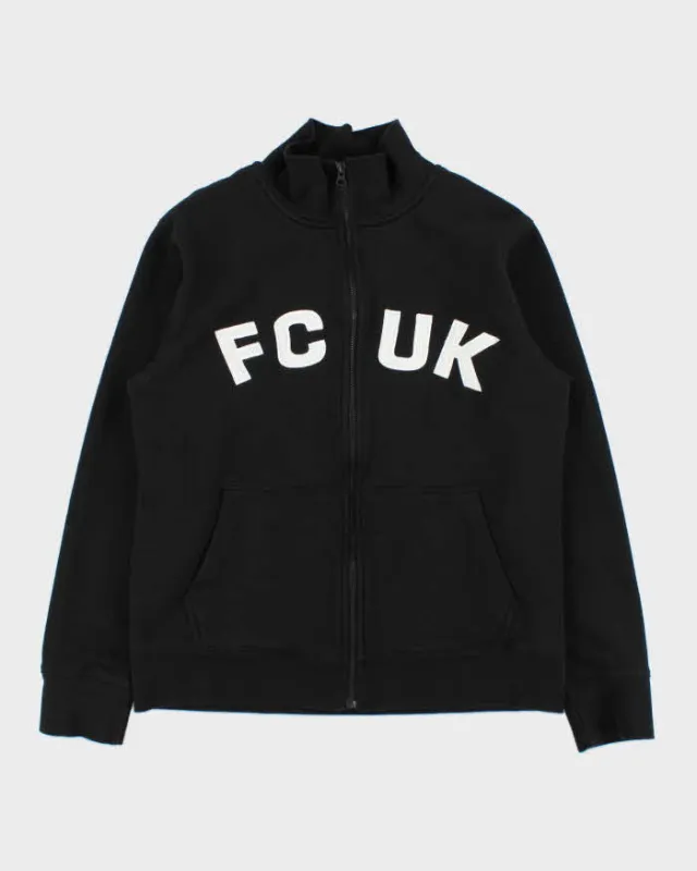 Vintage Y2K 00s FCUK Embroidered Zip-Up Track Sweatshirt - L made by Rokit