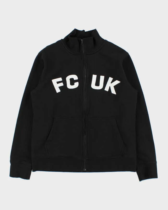 Vintage Y2K 00s FCUK Embroidered Zip-Up Track Sweatshirt - L sold by Rokit