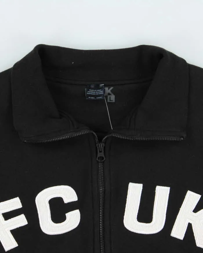 Vintage Y2K 00s FCUK Embroidered Zip-Up Track Sweatshirt - L sold by Rokit product image thumbnail 5