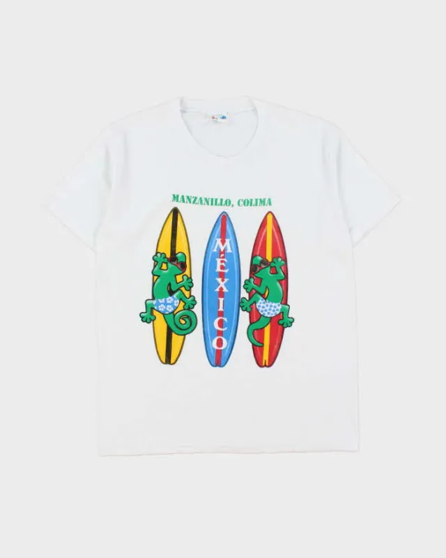 Vintage 1990s Manzanillo Mexico Graphic Crewneck T-Shirt - M made by Rokit