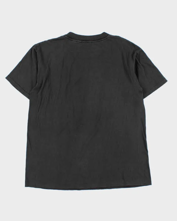 Vintage 1990s Oklahoma Print Faded Black Single Stitch Crewneck T-Shirt - XL sold by Rokit product image thumbnail 2