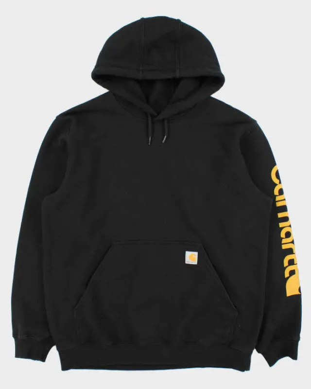 Vintage Carhartt Midweight Sleeve Logo Loose Fit Pullover Hoodie - L made by Carhartt