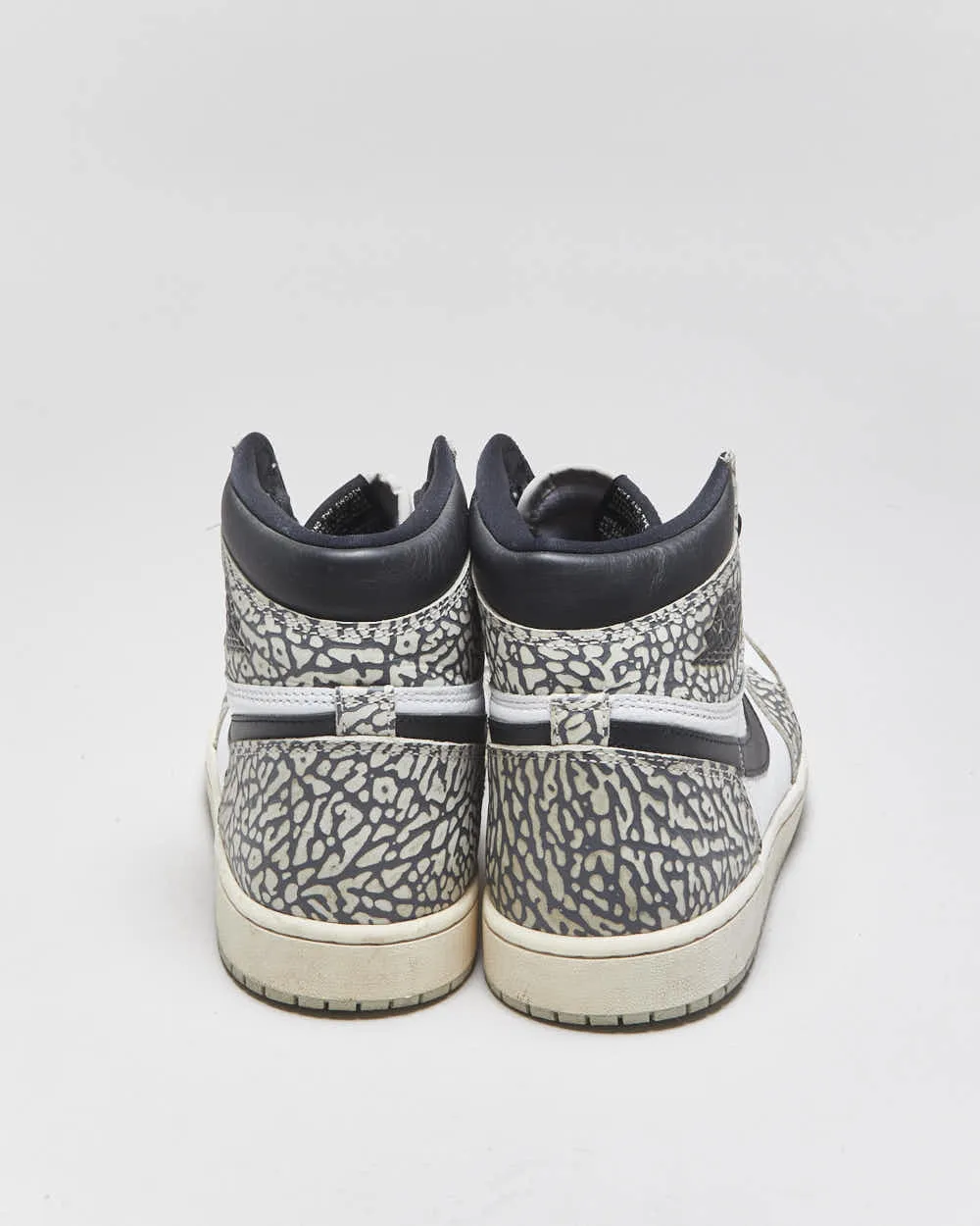 2022 Nike Air Jordan 1 High OG 'Cement' Leather Trainers - UK10 sold by Rokit product image thumbnail 4