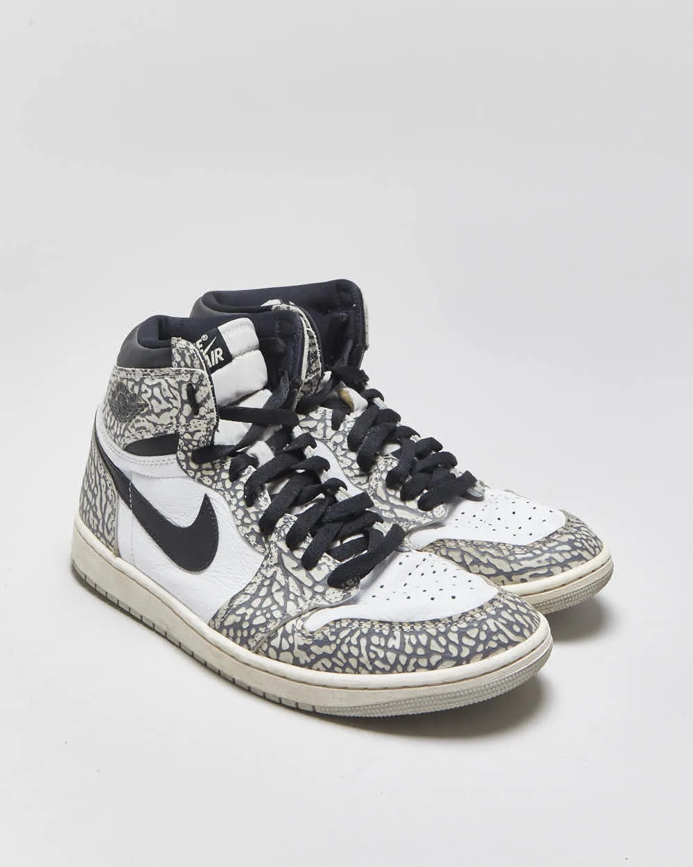 2022 Nike Air Jordan 1 High OG 'Cement' Leather Trainers - UK10 sold by Rokit