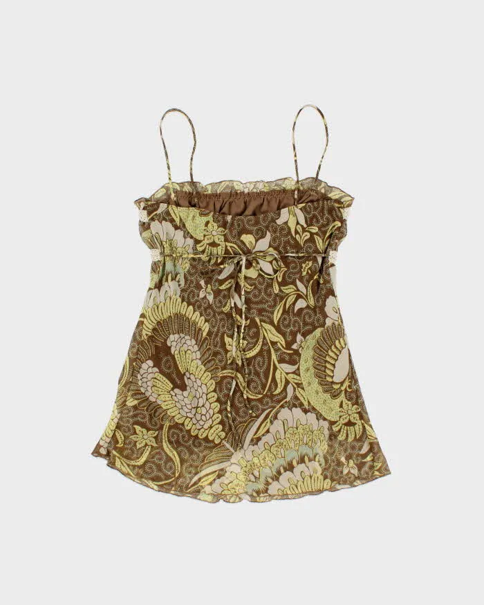 Vintage Y2k 2000s Suzy Patterned Flowy Cami - S sold by Rokit product image thumbnail 2