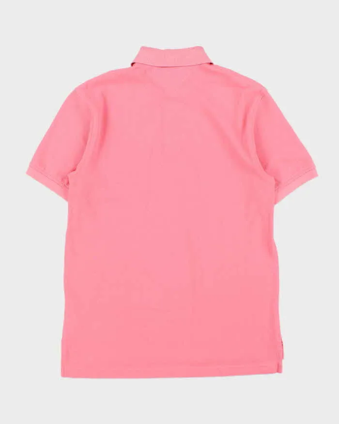 Vintage Y2K 00s Tommy Hilfiger Hot Pink Classic Short Sleeve Polo Shirt - M sold by Rokit product image thumbnail 2