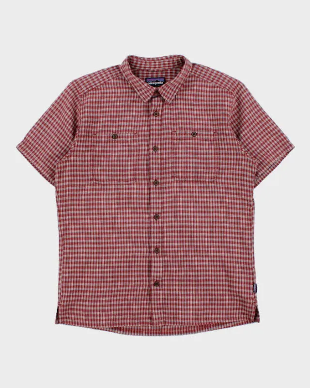 Vintage Patagonia Plaid Organic Hemp Blend Short Sleeve Shirt - M made by Patagonia