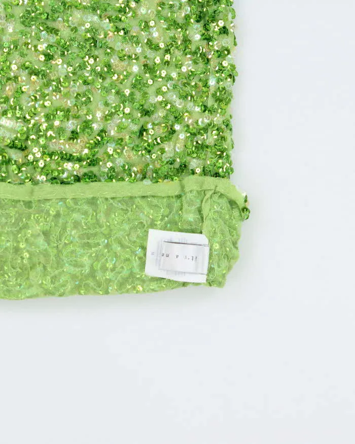 Vintage Y2k 2000s New Vision Mesh Sequin Cami Top - M sold by Rokit product image thumbnail 5