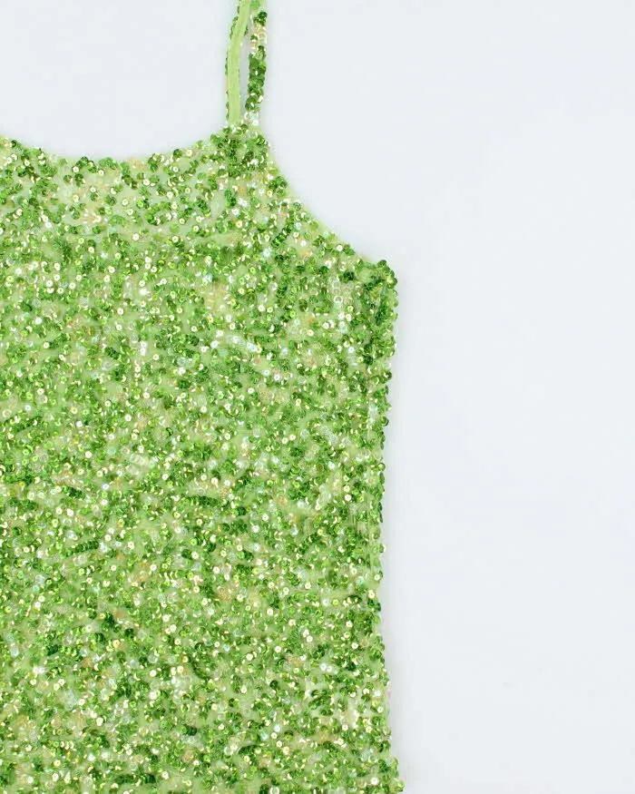 Vintage Y2k 2000s New Vision Mesh Sequin Cami Top - M sold by Rokit product image thumbnail 3