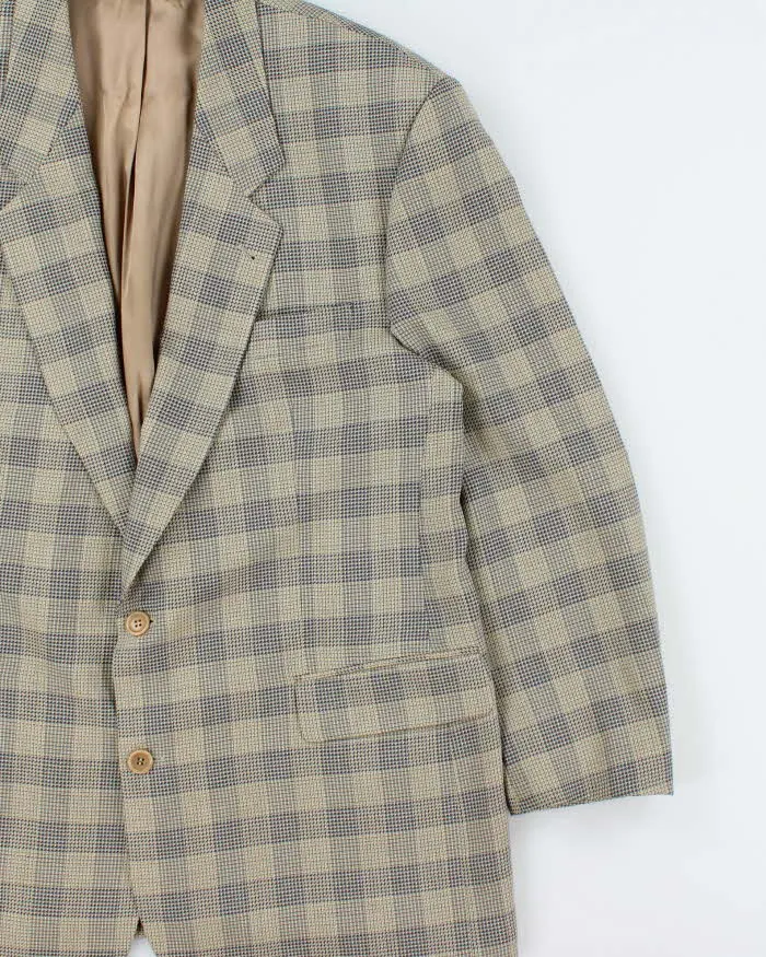 Vintage 1990s Hugo Boss Wool Houndstooth Check Single Breasted Blazer - XXL sold by Rokit product image thumbnail 3