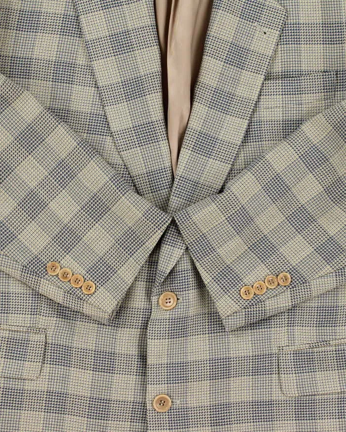 Vintage 1990s Hugo Boss Wool Houndstooth Check Single Breasted Blazer - XXL sold by Rokit product image thumbnail 4