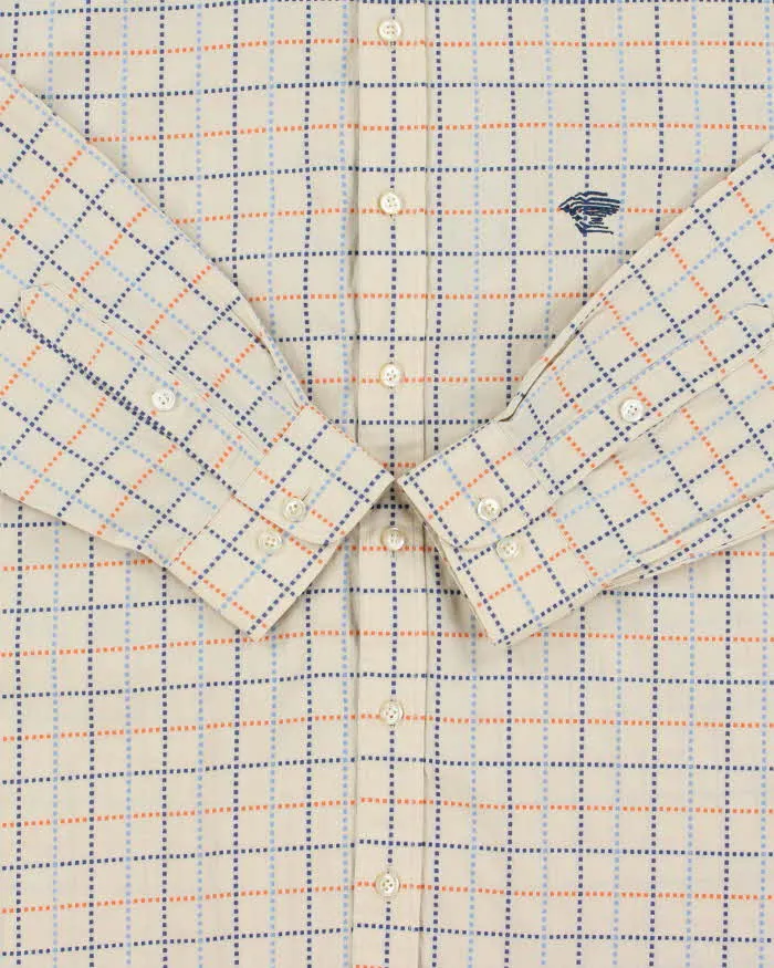 Vintage Y2K 00s Versace Sport Stitch Dotted Check Long Sleeve Shirt - L sold by Rokit product image thumbnail 4