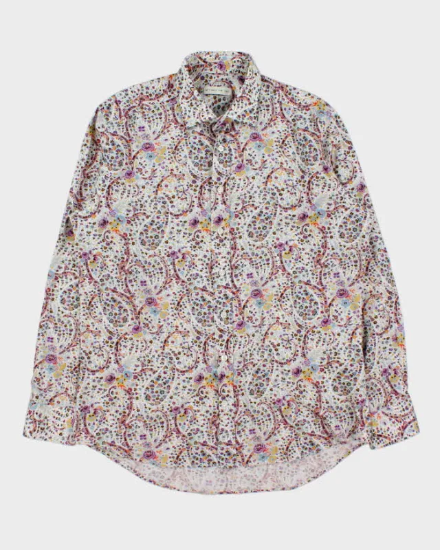 Vintage Etro Classic Paisley Soft Cotton Long Sleeve Shirt - L made by Rokit