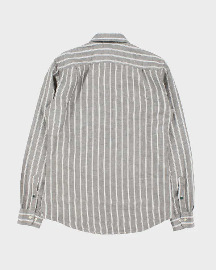 Vintage Y2K 00s Lacoste Linen Blend Slim Fit Long Sleeve Shirt - M sold by Rokit product image thumbnail 2