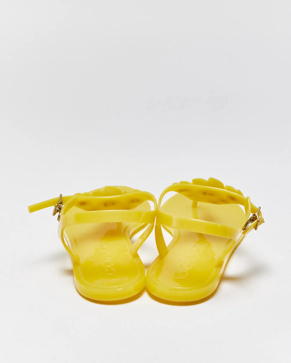 Vintage Y2k 2000s Coach Tea Rose Jelly Sandals - UK5 sold by Rokit product image thumbnail 4