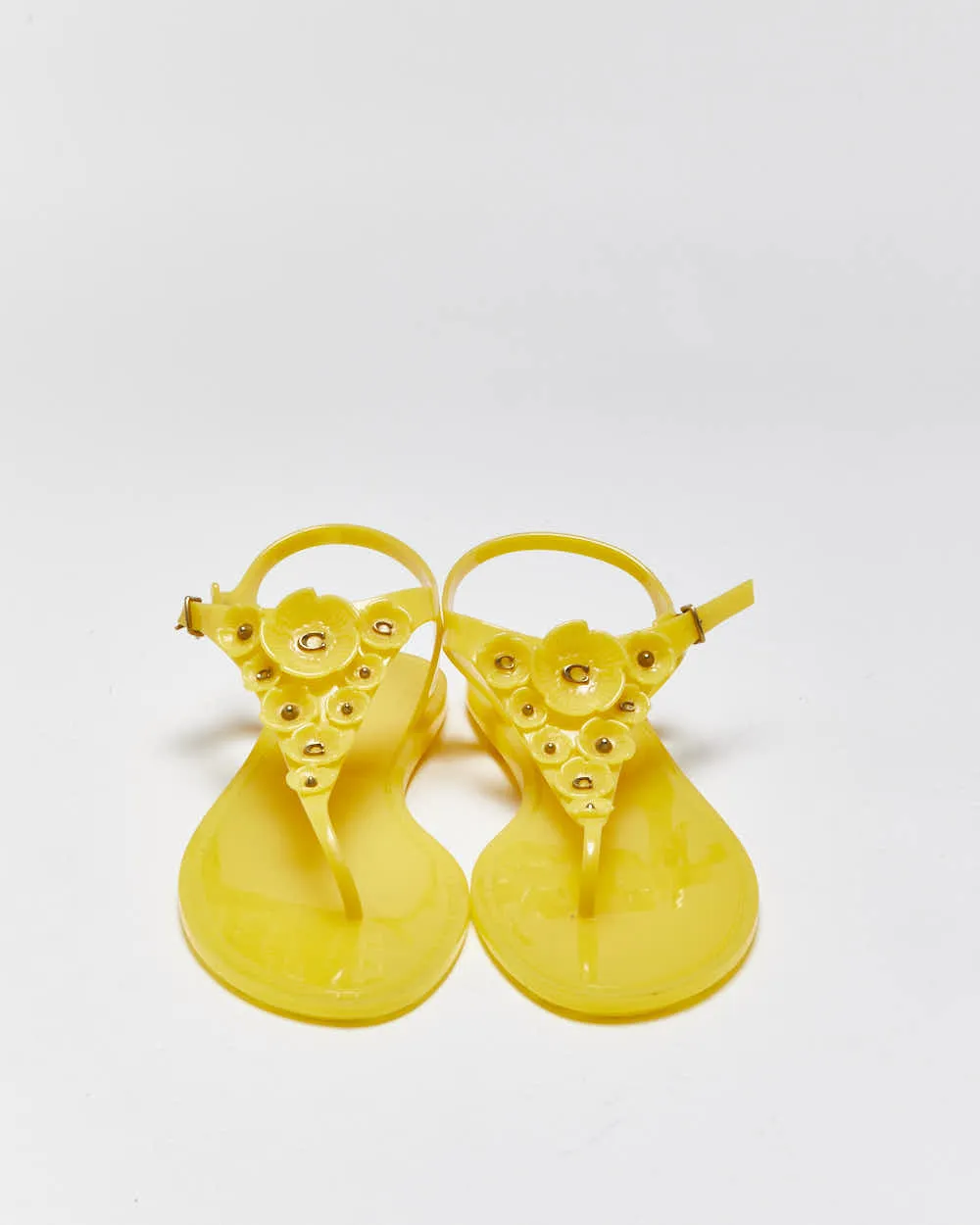 Vintage Y2k 2000s Coach Tea Rose Jelly Sandals - UK5 sold by Rokit product image thumbnail 3