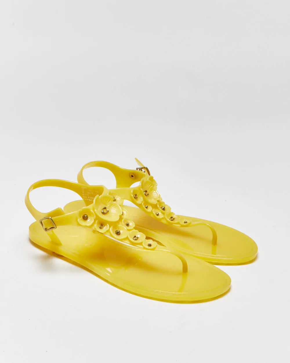 Vintage Y2k 2000s Coach Tea Rose Jelly Sandals - UK5 sold by Rokit