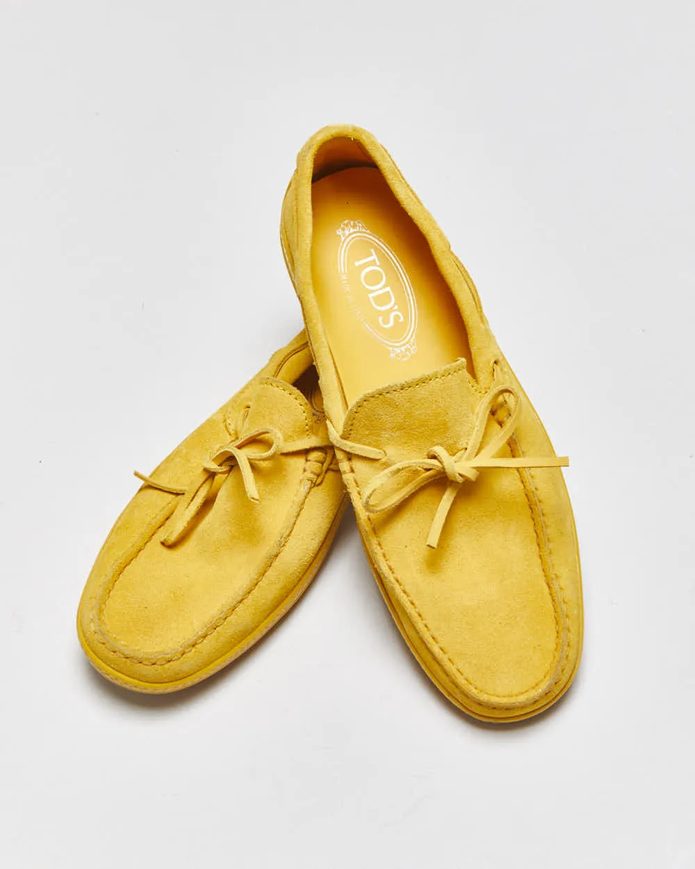 Tod's Mustard Yellow Gommino Suede Casual Loafers - UK6 sold by Rokit product image thumbnail 5
