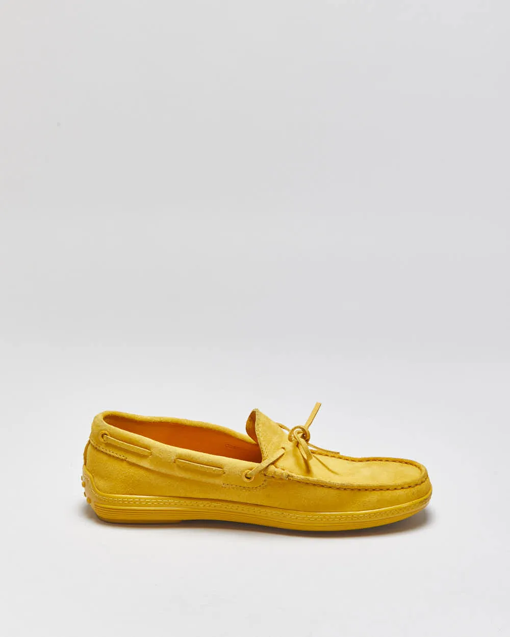 Tod's Mustard Yellow Gommino Suede Casual Loafers - UK6 sold by Rokit product image thumbnail 2