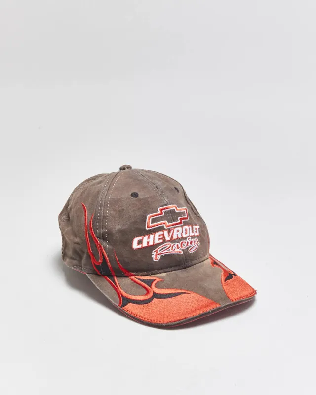 Vintage Y2K 00s Chevrolet Racing Nascar Embroidered Canvas Velcro Baseball Cap - OS made by Rokit