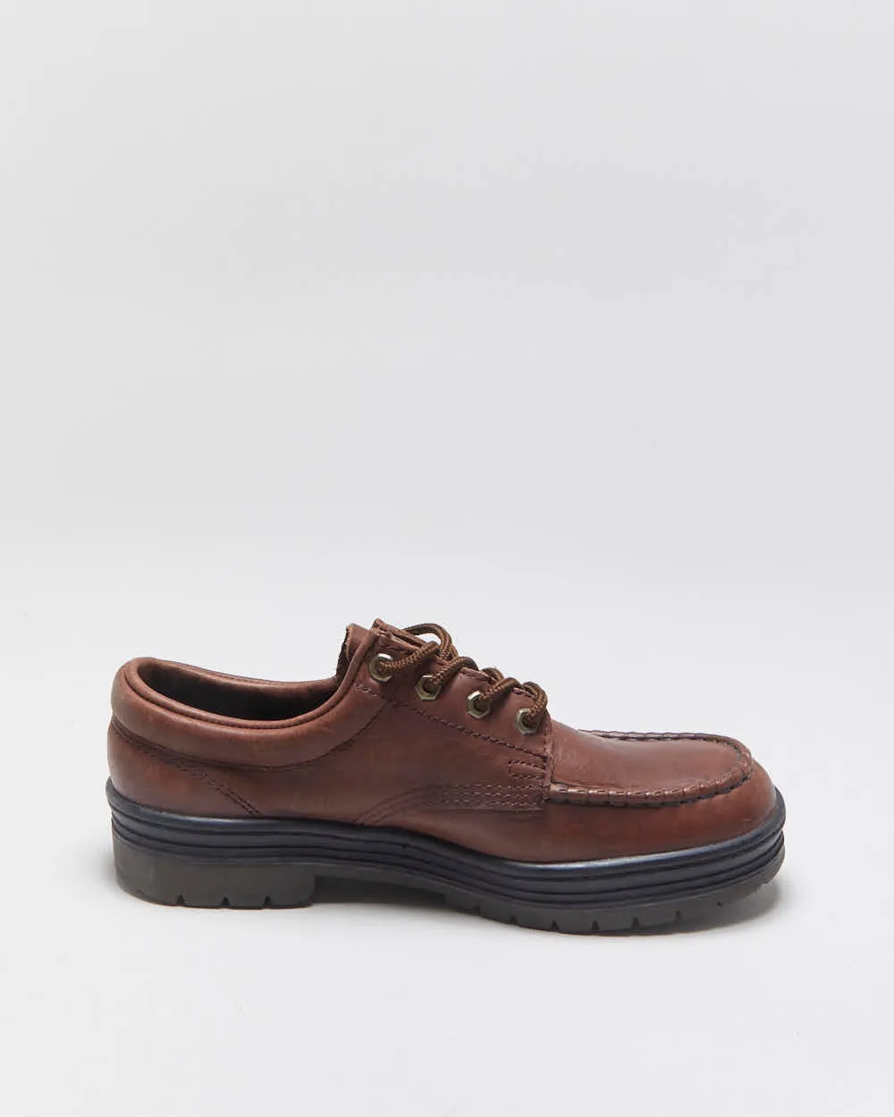 DSWT Vintage 1990s Eddie Bauer Gore-Tex Leather 4-Eye Moc Toe Deck Shoes - UK7.5 sold by Rokit product image thumbnail 2