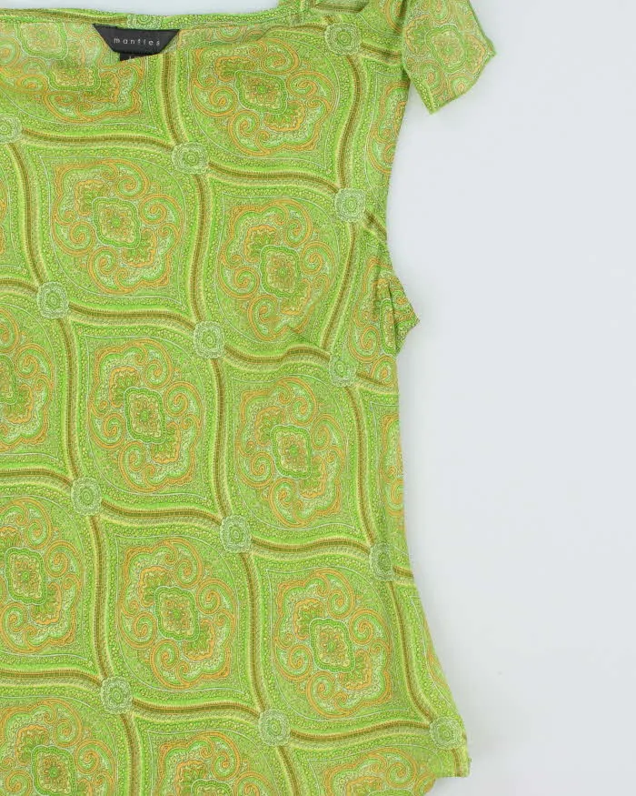 Vintage 1990s Mantles Cowl Neck Tie Shoulder Top - L sold by Rokit product image thumbnail 3