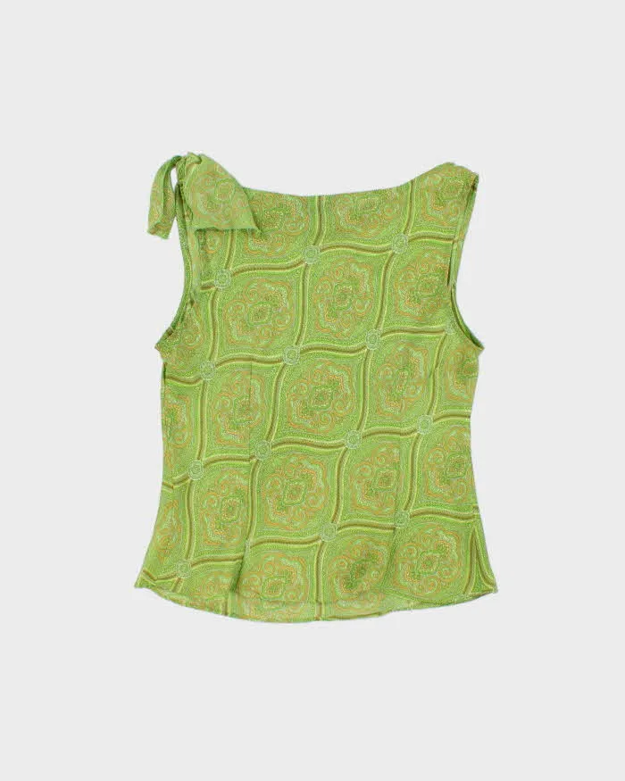 Vintage 1990s Mantles Cowl Neck Tie Shoulder Top - L sold by Rokit product image thumbnail 2