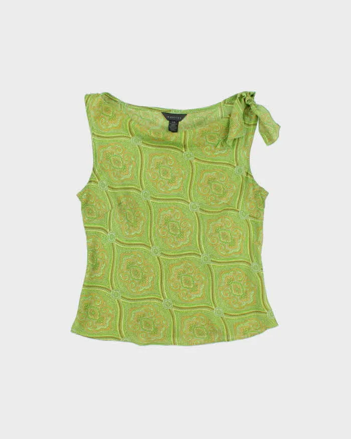 Vintage 1990s Mantles Cowl Neck Tie Shoulder Top - L sold by Rokit