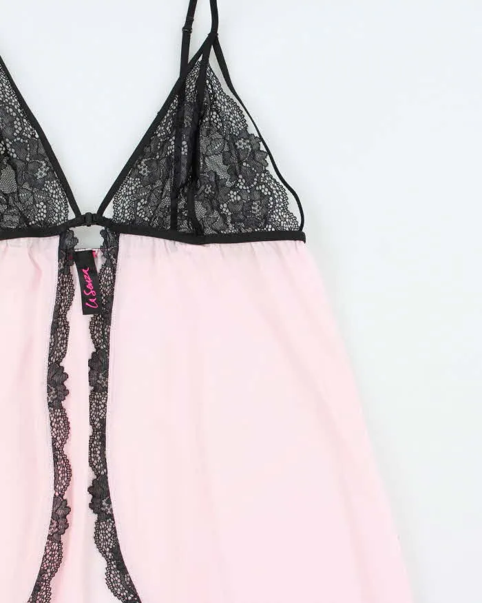 Vintage Y2k 2000s La Senza Mesh Clip Front Top - S sold by Rokit product image thumbnail 3
