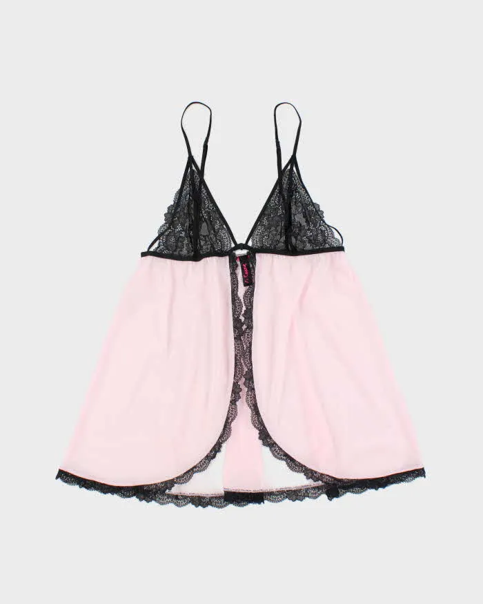 Vintage Y2k 2000s La Senza Mesh Clip Front Top - S sold by Rokit