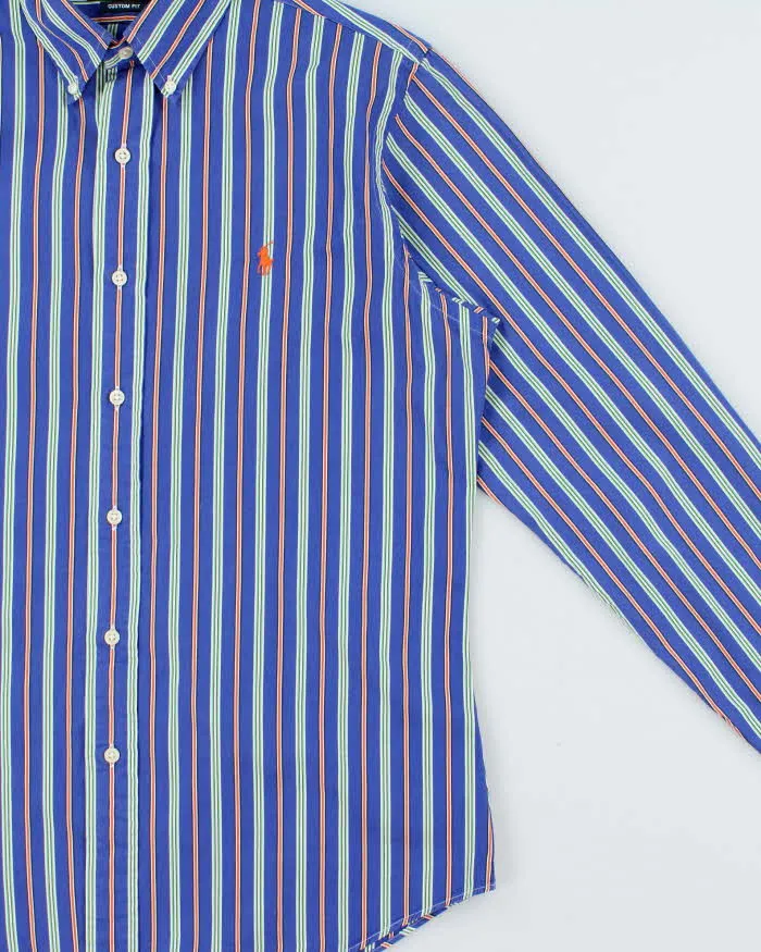 Vintage Y2K 00s Polo Ralph Lauren Striped Custom Fit Long Sleeve Shirt - M sold by Rokit product image thumbnail 3