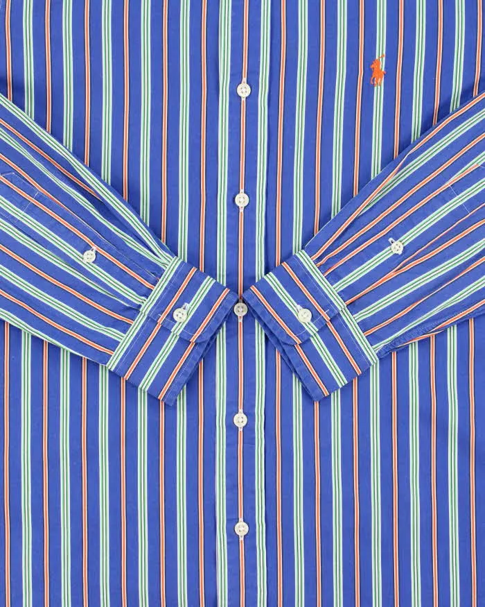 Vintage Y2K 00s Polo Ralph Lauren Striped Custom Fit Long Sleeve Shirt - M sold by Rokit product image thumbnail 4