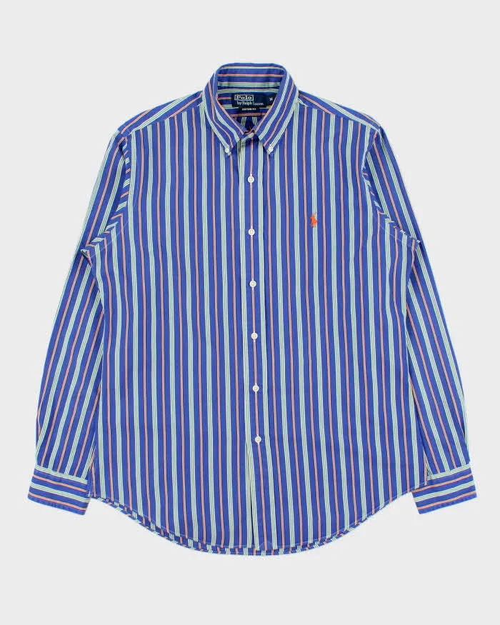 Vintage Y2K 00s Polo Ralph Lauren Striped Custom Fit Long Sleeve Shirt - M sold by Rokit