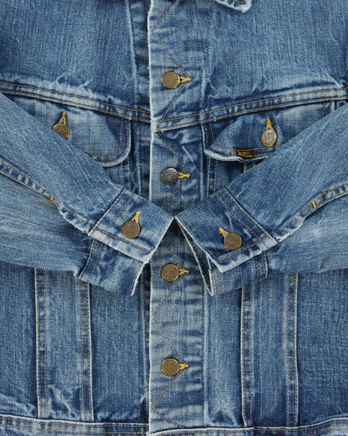 Vintage 1980s Lee Riders 220 Made In Canada Medium Wash Denim Trucker Jacket - M sold by Rokit product image thumbnail 4