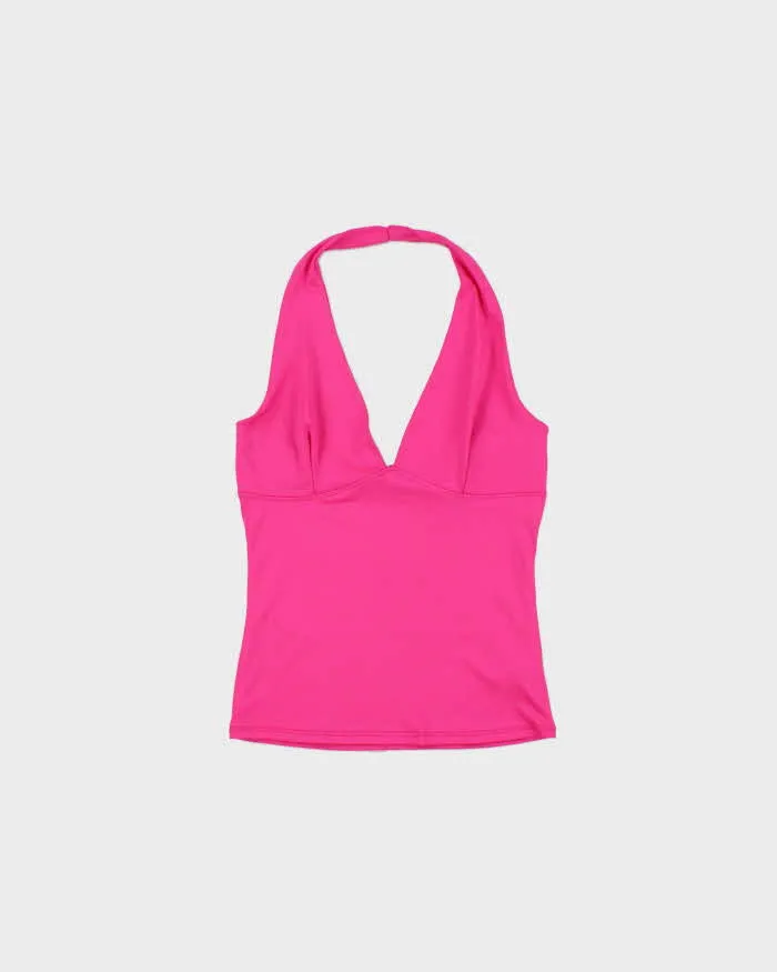 Vintage Y2k 2000s Gaze Slinky Halter Neck Top - S sold by Rokit